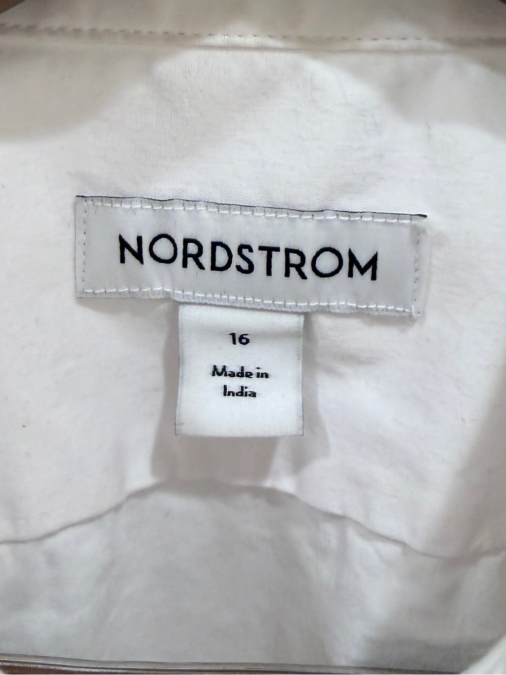 Nordstrom Kids' Stretch White Button Up Dress Shirt Boys Size 16 - Picture 6 of 7